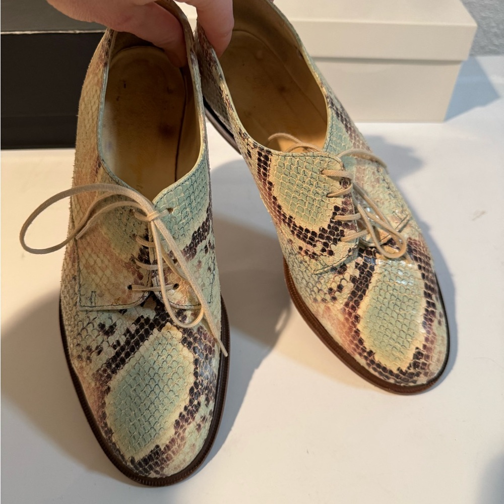Robert Clergerie snake Oxford shoes, 37 size